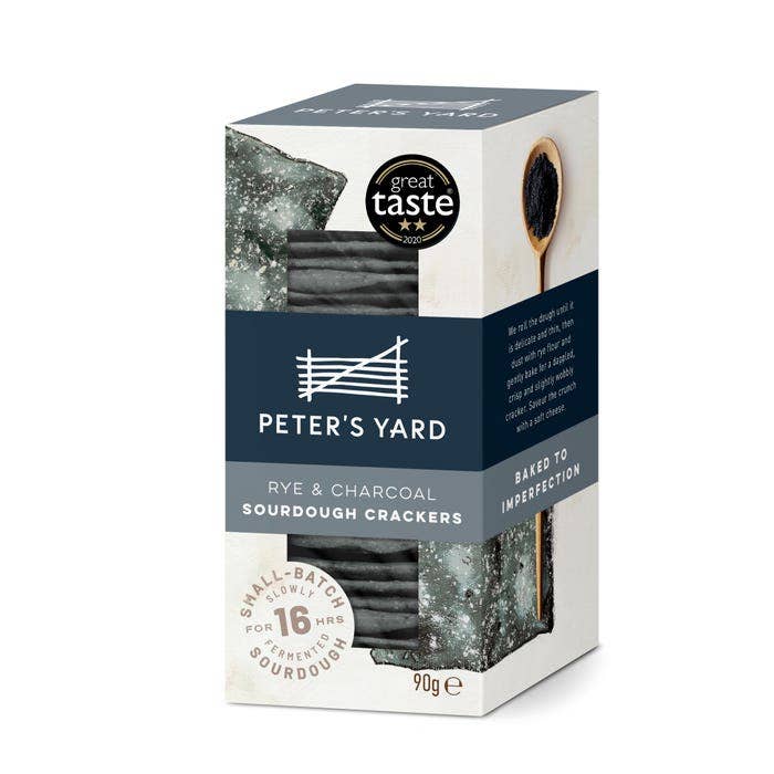 Peter's Yard Sourdough Crispbread Charcoal & Rye