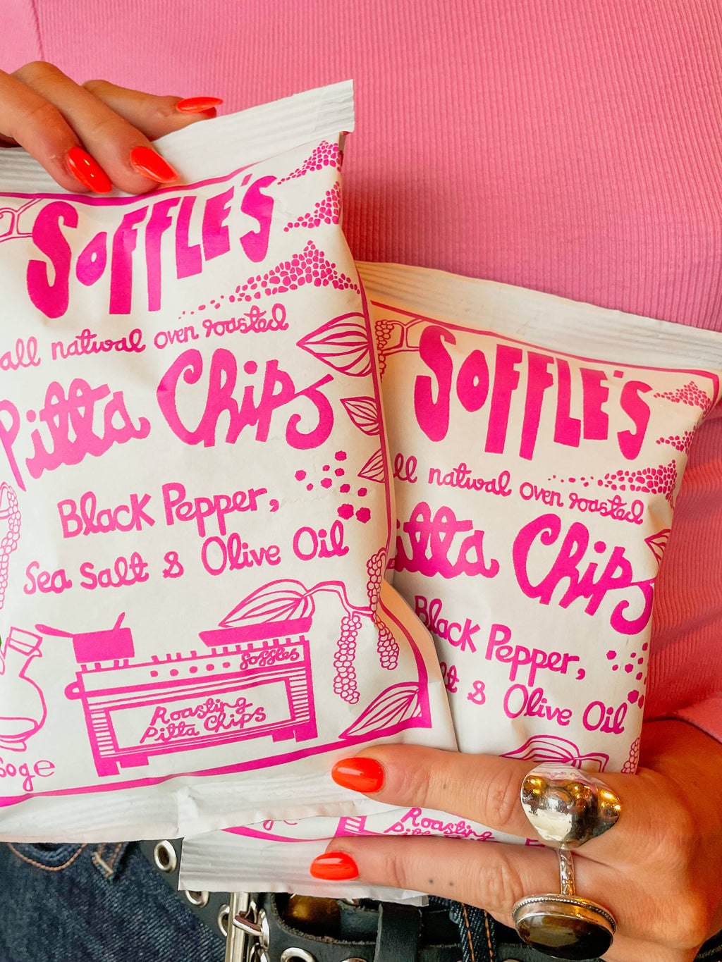 Black Pepper, Sea Salt, & Olive Oil  Pitta Chips 165g